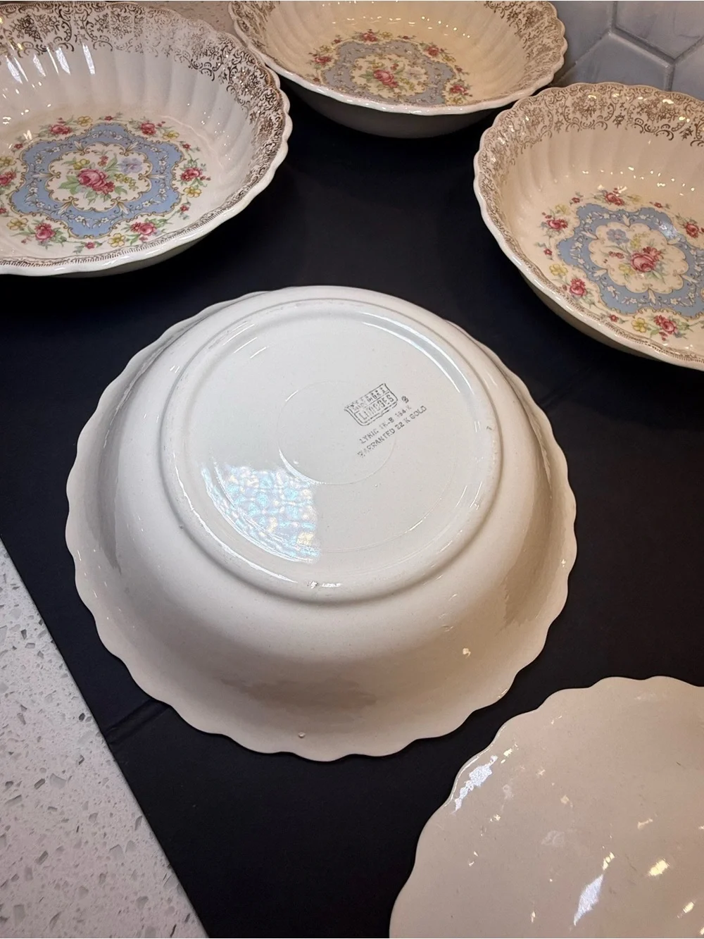 Set of 6 Limoges Lyric 8